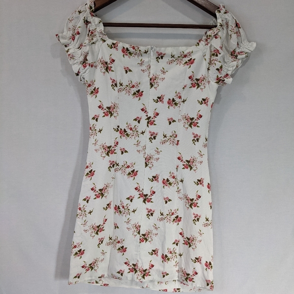 Princes Polly Ruffles Off the Shoulder Floral Mini Dress Size 2 - Picture 8 of 11